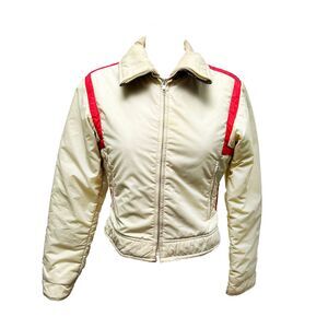 70s Retro Mont Tremblant of Montreal Canada  Color Blocked Puffer Jacket